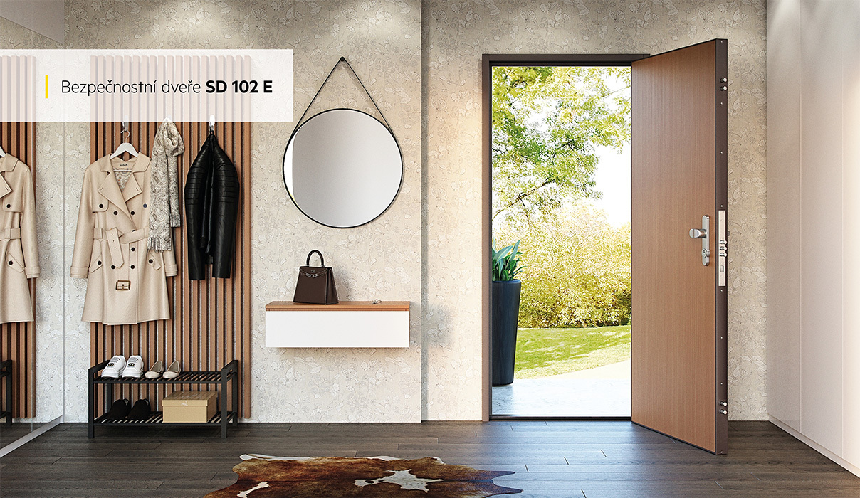 Bezpečnostní dveře do domu NEXT SD 102E za skvělou cenu